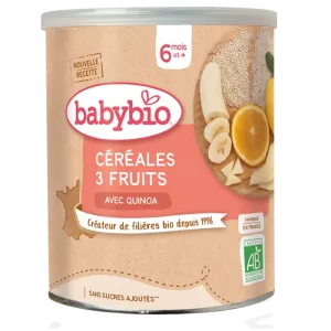 Babybio Céréales 3 Fruits 220G