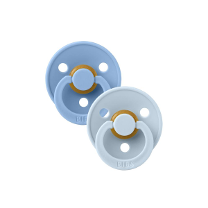 Bibs Set de 2 sucettes Sky blue/ baby blue 6-18 mois