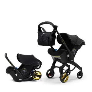 Poussette et maxi cosi 2en1 Noir Babycare(style Doona)