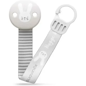 Suavinex Attache-sucette Hygge avec Ruban - Gris