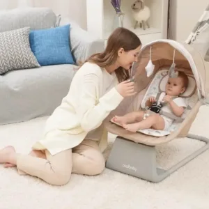 Balançoire de luxe electrique 4 en 1 – Cool Baby Beige