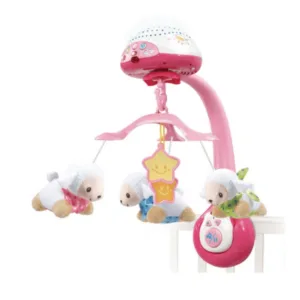 Lumi mobile Compte-moutons rose (0-3ans)