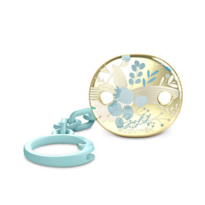 Suavinex Attache-sucette premium gold-bleu