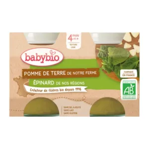 BABYBIO POT POMME DE TERRE EPINARDS 2*130G